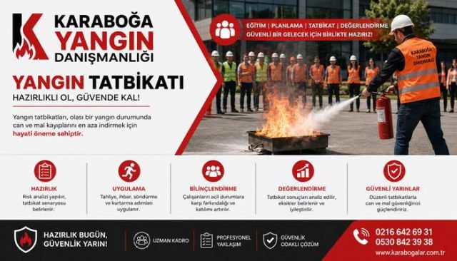 Pendik Yangın Tatbikatı Hizmetleri | Karaboğa Mühendislik